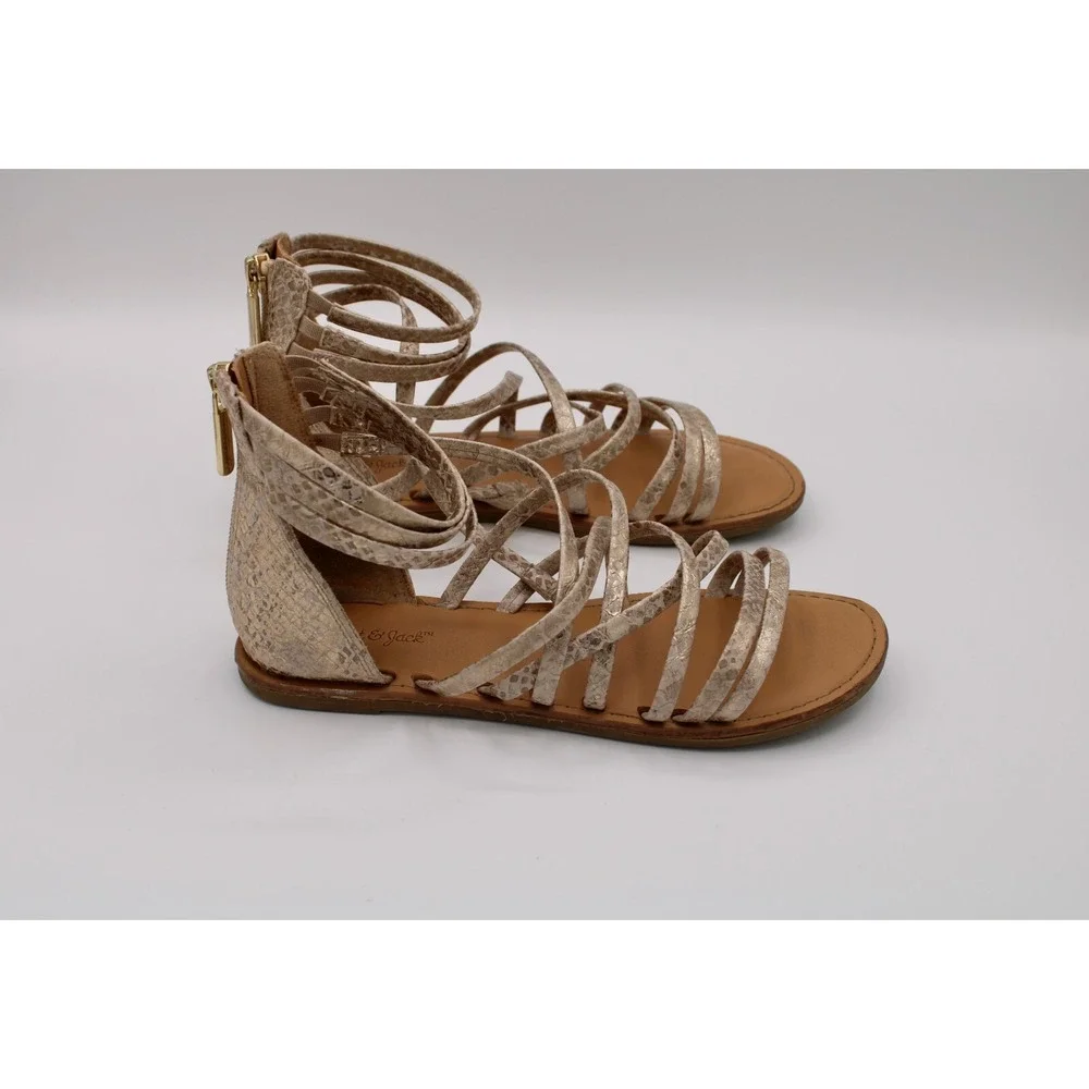 Cat & Jack Gladiator Sandals Gold Size 2‎